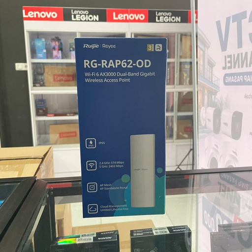 [NET-0525] Ruijie RG-RAP62-OD AX3000 Outdoor Dual-Band Wi-Fi 6 Access Point