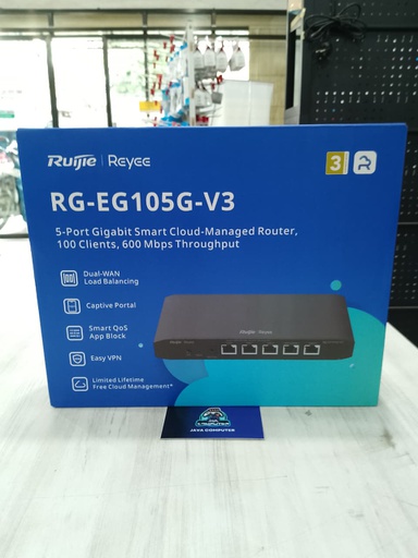 [NET-0526] Ruijie RG-EG105G V3 Cloud Managed Router 5 Gigabit Ports