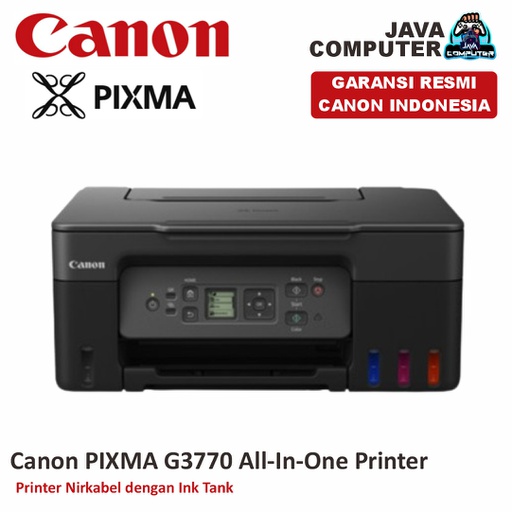 [PRINT-0185] Canon PIXMA G3770 All-In-One Printer / Printer Nirkabel dengan Ink Tank