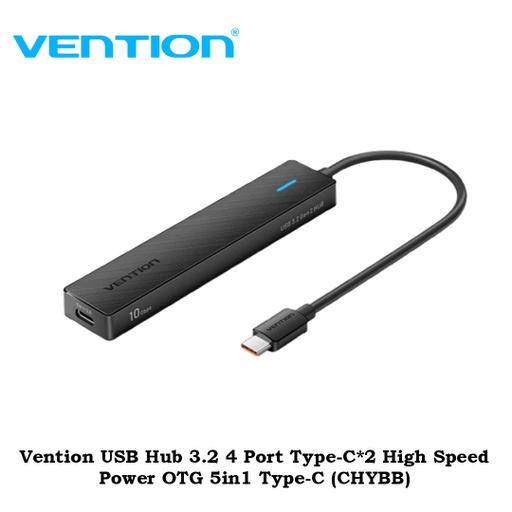 [ACC-0503] Vention USB Hub 3.2 4 Port Type-C*2 High Speed Power OTG 5in1 Type-C (CHYBB)