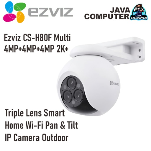 [CCTV-0191] Ezviz CS-H80F Multi 4MP+4MP+4MP 2K+ Triple Lens Smart Home Wi-Fi Pan &amp; Tilt IP Camera Outdoor