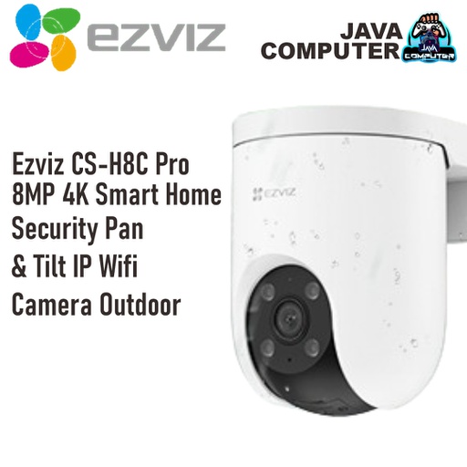 [CCTV-0192] Ezviz CS-H8C Pro 8MP 4K Smart Home Security Pan &amp; Tilt IP Wifi Camera Outdoor