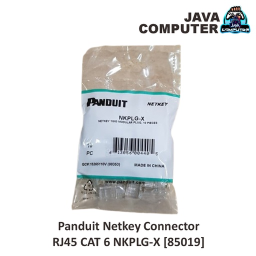 [NET-0570] Panduit Netkey Connector RJ45 CAT 6 NKPLG-X [85019]