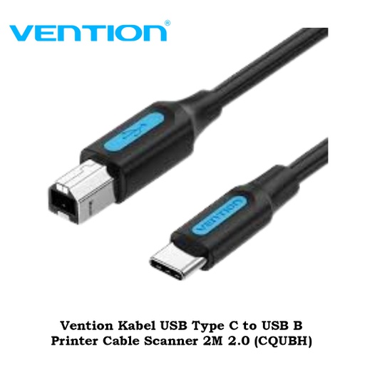 [CBL-0445] Vention Kabel USB Type C to USB B Printer Cable Scanner 2M 2.0 (CQUBH)
