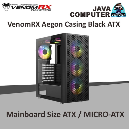 [CASE-0110] VenomRX Aegon Casing Black ATX