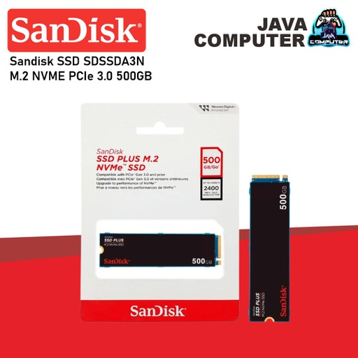 [SSD-0184] Sandisk SSD SDSSDA3N M.2 NVME PCIe 3.0 500GB