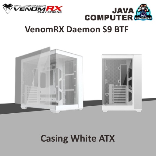 [CASE-0111] VenomRX Daemon S9 BTF Casing White ATX