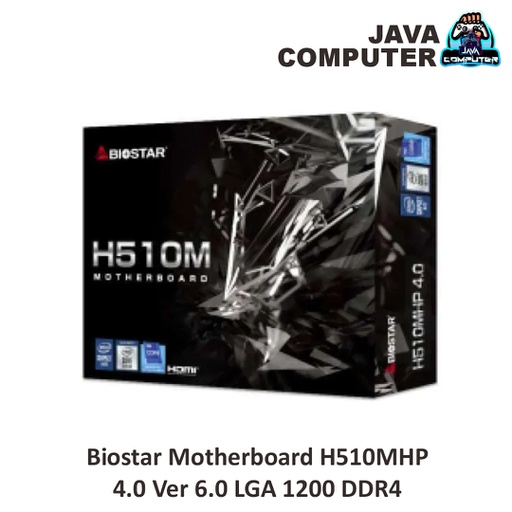 [MOBO-0165] Biostar Motherboard H510MHP 4.0 Ver 6.0 LGA 1200 DDR4