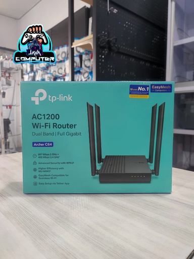[NET-0603] TP-Link Archer C64 AC1200 Dual Band Wi-Fi Router