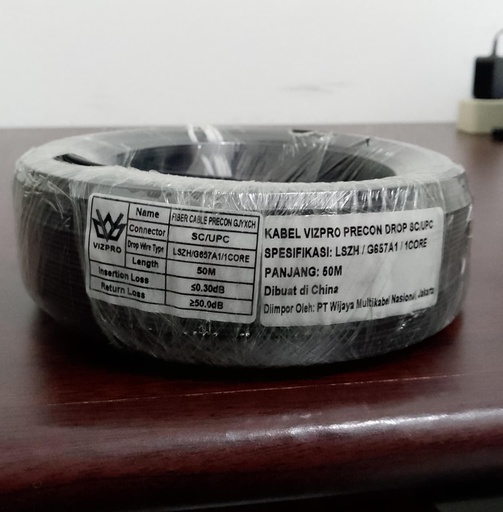 [NET-0605] Vizpro Fiber Dropcore 1 Core 3 Sling 50M