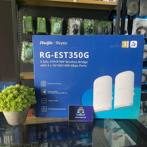 [NET-0615] Ruijie RG-EST350G 5GHz Dual-stream 5Km Wireless Bridge