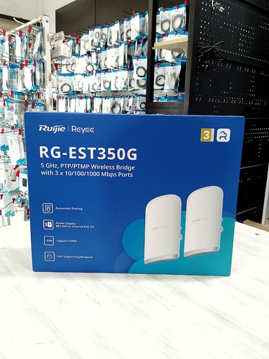 [NET-0615] Ruijie RG-EST350G 5GHz Dual-stream 5Km Wireless Bridge