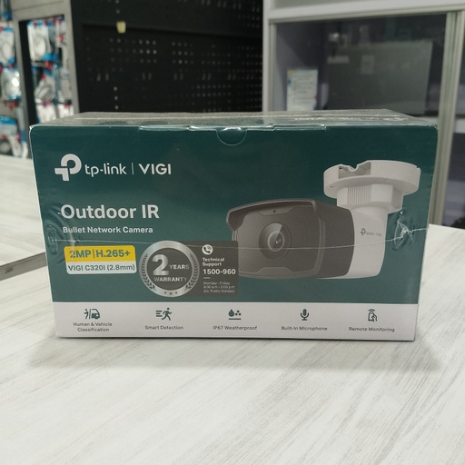 [CCTV-0215] TP-Link CCTV VIGI C320I 2MP Outdoor IR Bullet (H.265+)