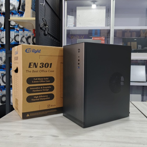 [CASE-0122] Enlight Casing EN301 PSU 300W Black M-ATX