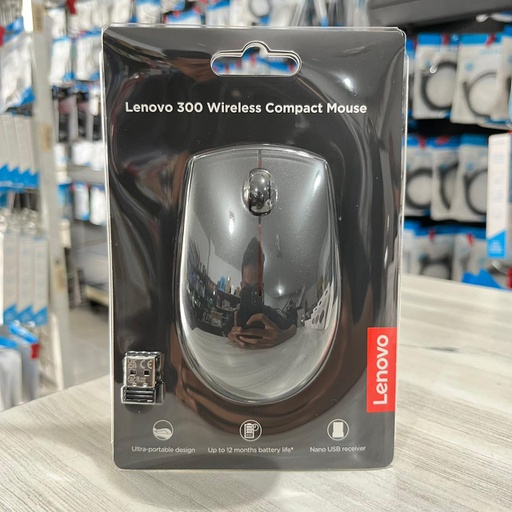 [KEYMO-0198] Lenovo Mouse 300 Wireless Compact Black