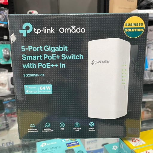 [NET-0638] TP-Link Omada SG2005P-PD Gigabit 1-Port PoE++ In and 4 Port PoE+ Out