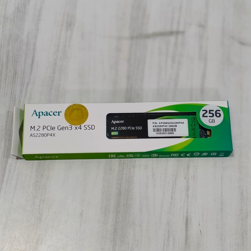 [SSD-0213] Apacer SSD AS2280P4X 256GB M.2 NVMe PCIe Gen3x4