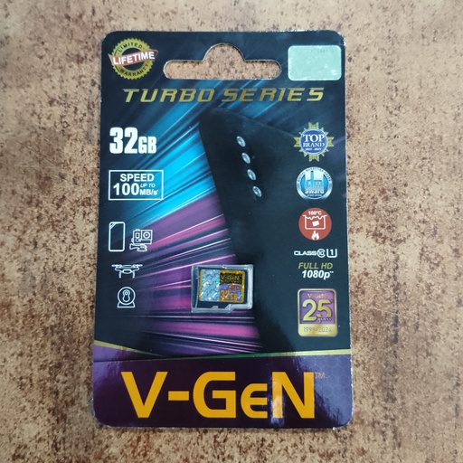 [MC-0066] V-Gen Turbo Series MicroSD 32GB 100Mb/s