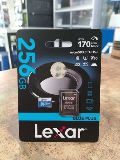 [MC-0067] Lexar Blue Plus MicroSDXC 256GB 170Mb/s + Adapter