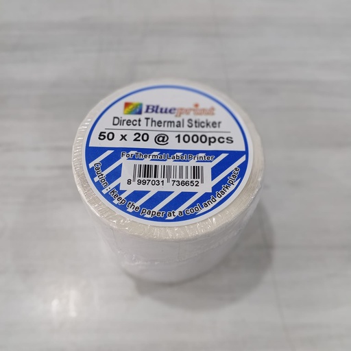 [PAPER-0042] Blueprint BP-DTS50201 Direct Thermal Sticker 50x20 1000pcs
