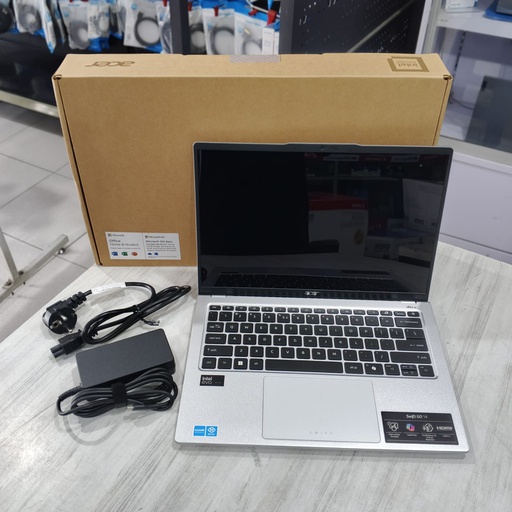 [LAPTOP-1127]  Acer Swift Go 14 AI SFG14-73-73P9 Ultra 7 155H/16GB/512GB SSD/Win 11 Home+OHS 2021/14.0″ 2.8K OLED 90Hz/Pure Silver (Sleeve)