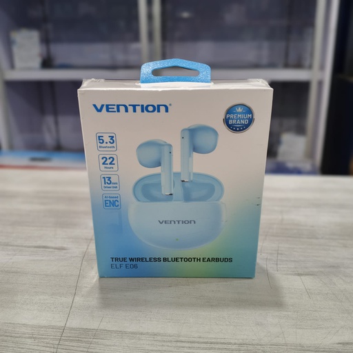 [HSET-0056] Vention Wireless Bluetooth 5.3 Audio Earbuds TWS Elf E06 Blue (NBKS0)
