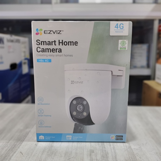 [CCTV-0240] Ezviz CS-H8C 4G 3MP 2K Sim Card With LAN Port Camera Outdoor