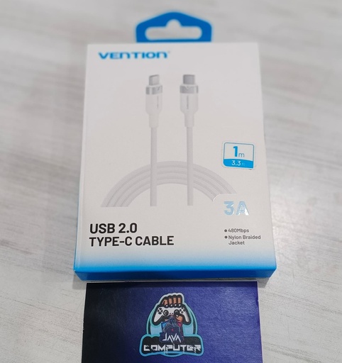 [CBL-0480] Vention Kabel Data Type C Power Delivery M to M 1M (60W) White (TRDWF)