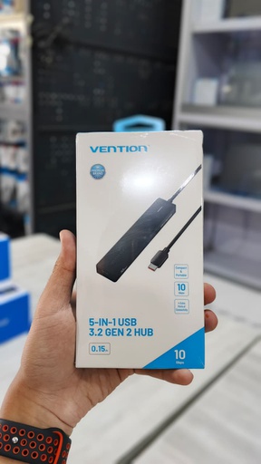 [ACC-0552] Vention USB Hub Type C 3.2 4 Port High Speed Power OTG 5in1 (CHJBB)