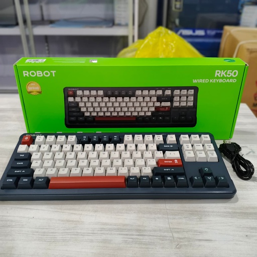 [KEYMO-0210] Robot RK50 Wired Keyboard Blue