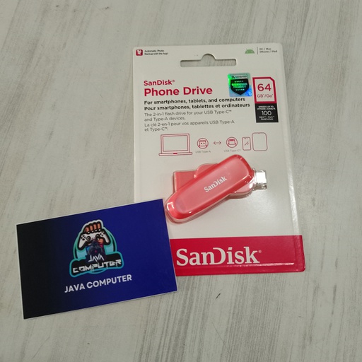 [FD-0117] Sandisk FD Phone Drive SDDDC6 64GB Orange OTG Type-C