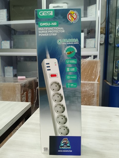 [ELT-0064] GES GM5U-NR Surge Protector 5 Outlets