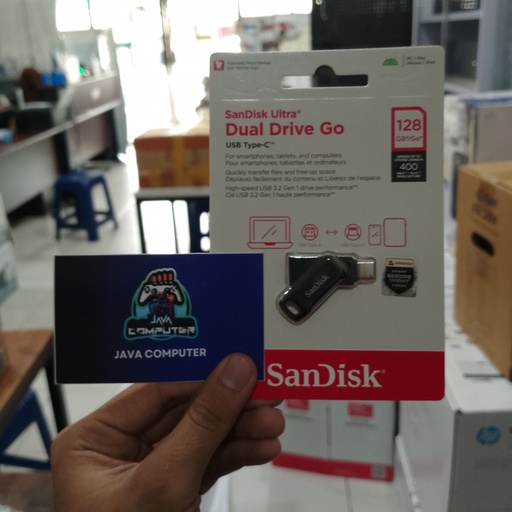 [FD-0119] Sandisk FD Ultra Dual Drive Go 128GB 400Mb/s USB 3.1 Black OTG Type-C