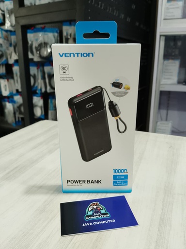 [PB-0008] Vention Power Bank 10000mAH 22.5W Black (XGYB0-39-TY)