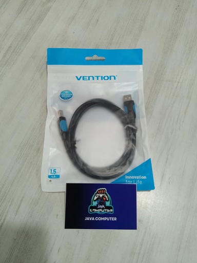 [CBL-0487] Vention Kabel Data USB Printer 2.0 Type A Male to B Male DAC - 1.5M (VAS-A16-B150)