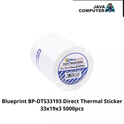 [PAPER-0046] Blueprint BP-DTS33193 Direct Thermal Sticker 33x19x3 5000pcs