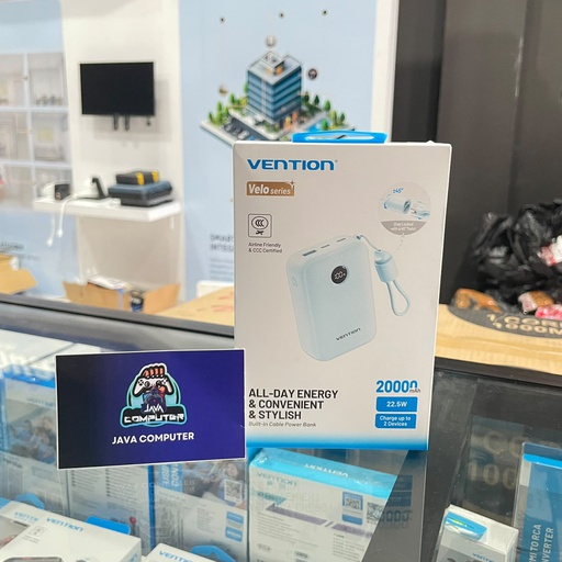 [PB-0013] Vention Power Bank 20000mAH 22.5W Blue (FKBL0-C-TY)