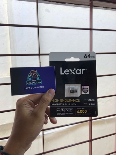[MC-0077] Lexar High-Endurance 64GB MicroSDXC C10,UHS-I(U3),V30,Up to 100MB/s read, up to 35MB/s write