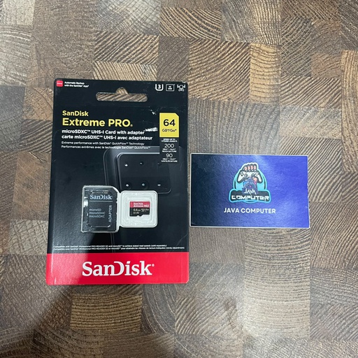 [MC-0079] Sandisk Extreme Pro 64GB 200Mb/s MicroSDXC V30 U3 4K + Adapter