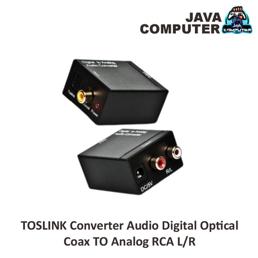 [ACC-0169] TOSLINK Converter Audio Digital Optical Coax TO Analog RCA L/R