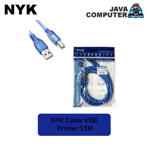 [CBL-0006] NYK Cable USB PRINTER 1.5M