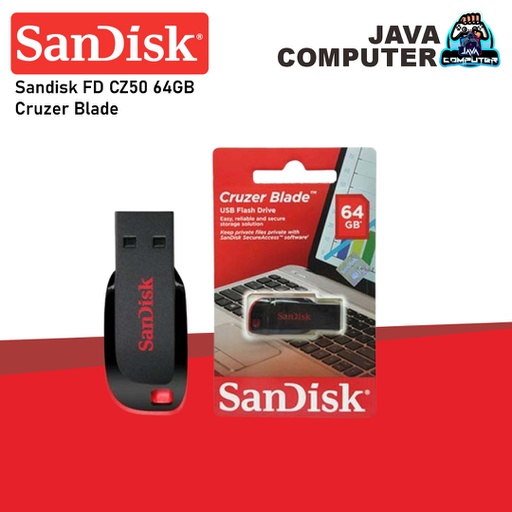 [FD-0026] Sandisk FD CZ50 64GB Cruzer Blade