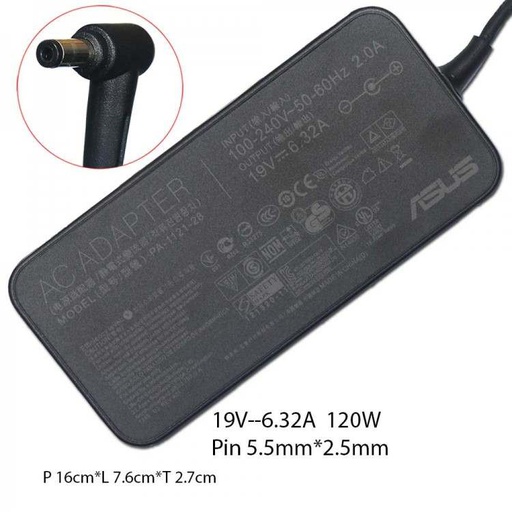 [LADAP-0112] Adaptor Asus 19V 6.32A SLIM (5.5X2.5)