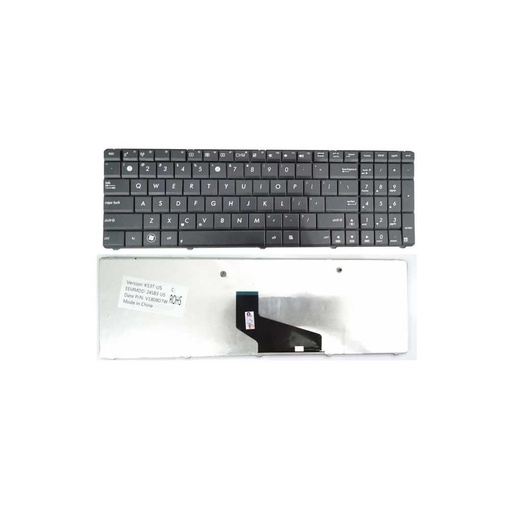 [LKEY-0026] KB ASUS A52, A53, A54, G51, G53 Flexibel Lurus (BLACK)