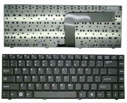 [LKEY-0051] KB AXIOO MNV, MNA Black