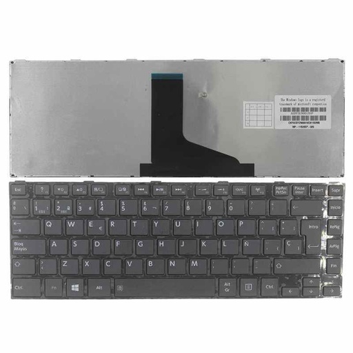 [LKEY-0094] KB Toshiba C800, C840, L800, L830, L835, L840, L845, M830, M835, M840, M845, P840, P845 Black