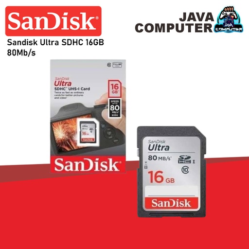 [MC-0005] Sandisk Ultra SDHC 16GB 80Mb/s