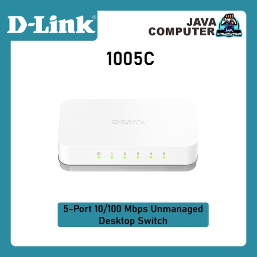 [NET-0085] D-Link DES-1005C Switch Hub 5 Port