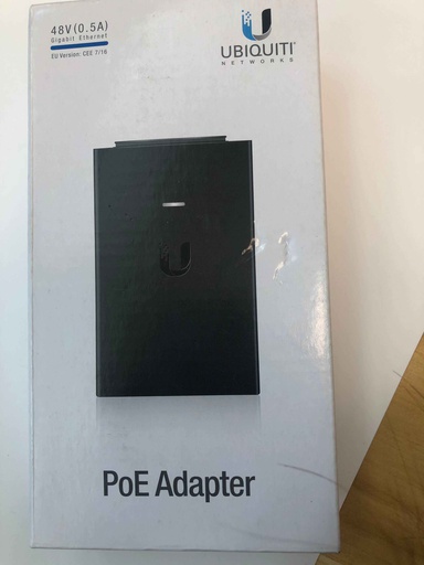 [NET-0137] UBIQUITI Adaptor POE 48v 0.5A POE-48-24W