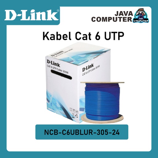 [NET-0121] D-LINK Kabel Cat 6 UTP NCB-C6UBLUR-305-24
